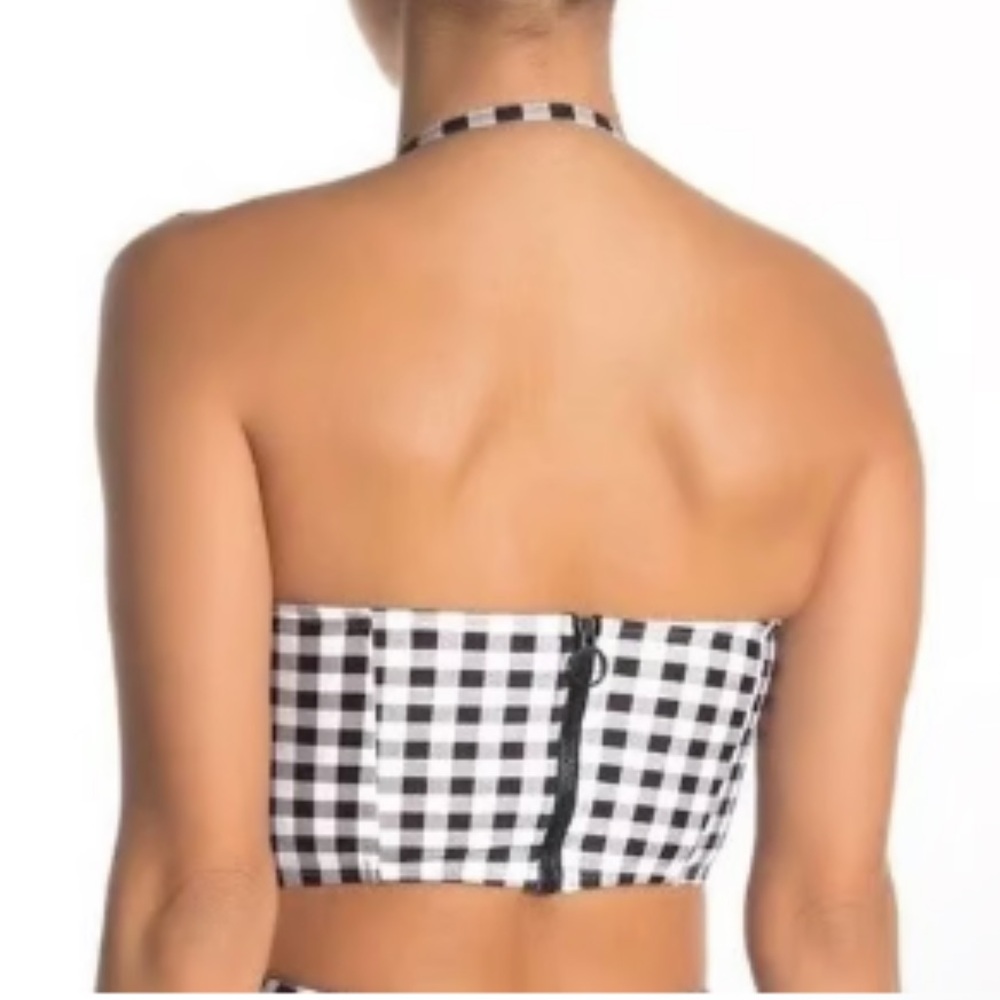 Betsey Johnson Plaid Swimsuit Set~Small - Picture 4 of 6